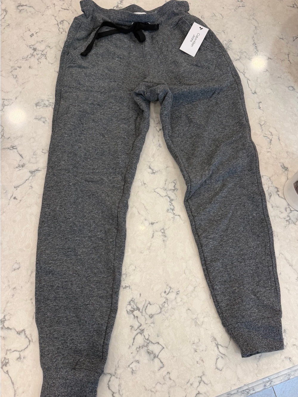 Calvin Klein Heather Charcoal Gray Women's Jogger Pants